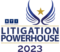 2023 BTI Litigation Powerhouse Badge